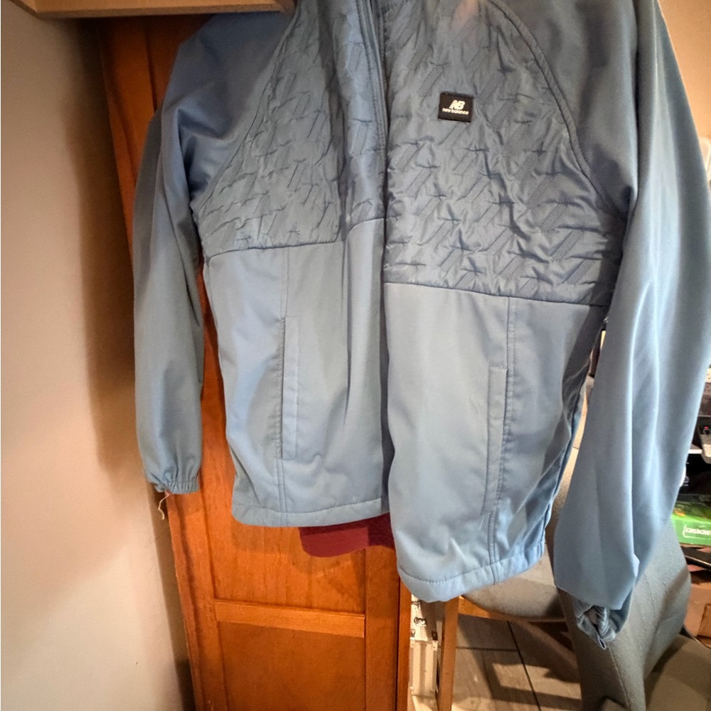 New Balance Sky Blue Textured Jacket